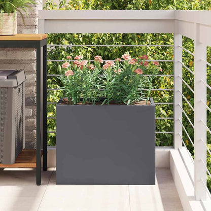 Garden Planter Anthracite 50 x 32 x 40 cm Cold-rolled Steel