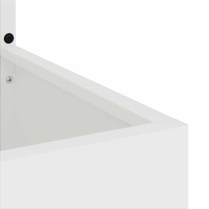 Garden Privacy Screen White 32 x 150 cm Cold-rolled steel