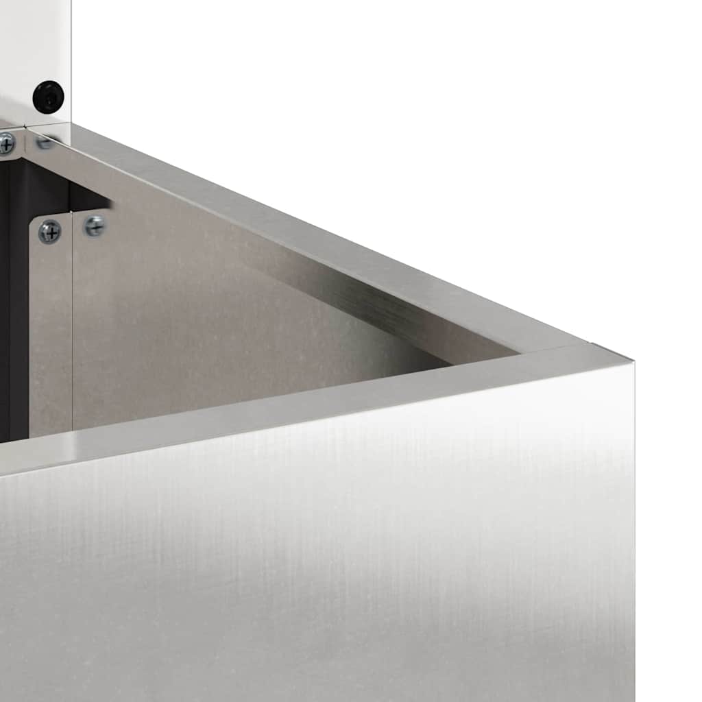 Garden Privacy Screen Sliver 32 x 150 cm Stainless steel
