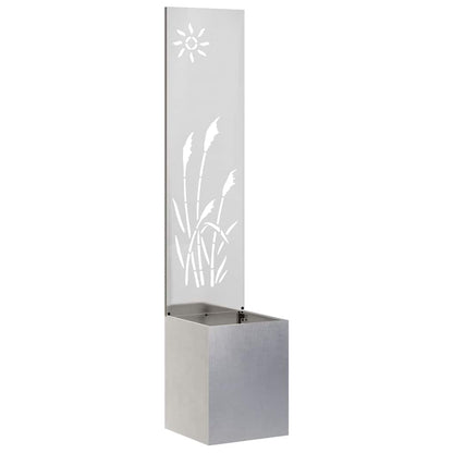 Garden Privacy Screen Sliver 32 x 150 cm Stainless steel