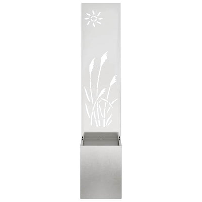 Garden Privacy Screen Sliver 32 x 150 cm Stainless steel
