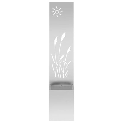 Garden Privacy Screen Silver 32 x 150 cm Galvanised steel