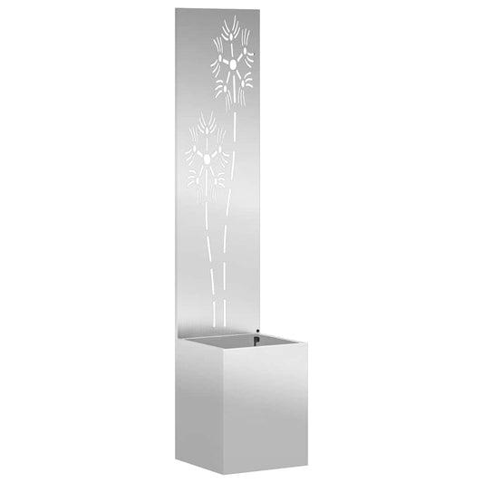 Garden Privacy Screen Silver 32 x 32 x 150 cm Galvanised steel