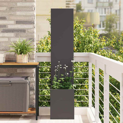Garden Privacy Screen Black 32 x 32 x 150 cm Cold-rolled steel