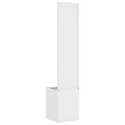 Garden Privacy Screen White 32 x 150 cm Cold-rolled steel