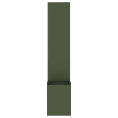 Garden Privacy Screen Olive green 32 x 150 cm Cold-rolled steel