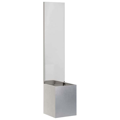 Garden Privacy Screen Sliver 32 x 150 cm Stainless steel