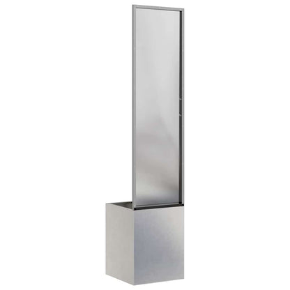Garden Privacy Screen Sliver 32 x 150 cm Stainless steel
