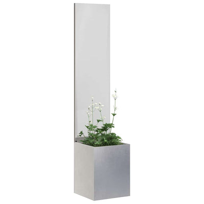 Garden Privacy Screen Sliver 32 x 150 cm Stainless steel