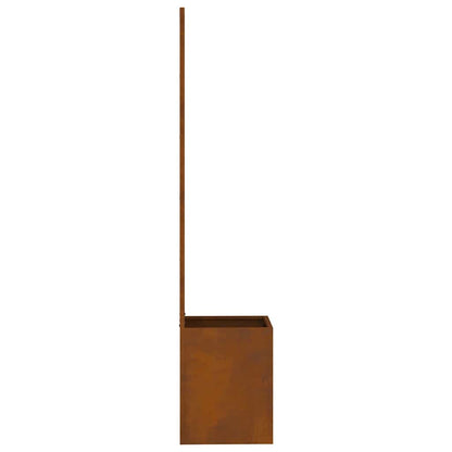 Garden Privacy Screen Rusty 32 x 150 cm Weathering steel