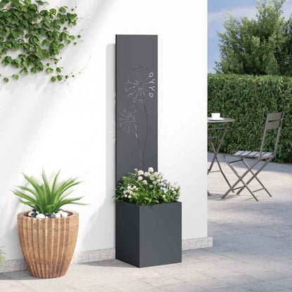 Garden Privacy Screen Anthracite 32 x 150 cm Cold-rolled steel