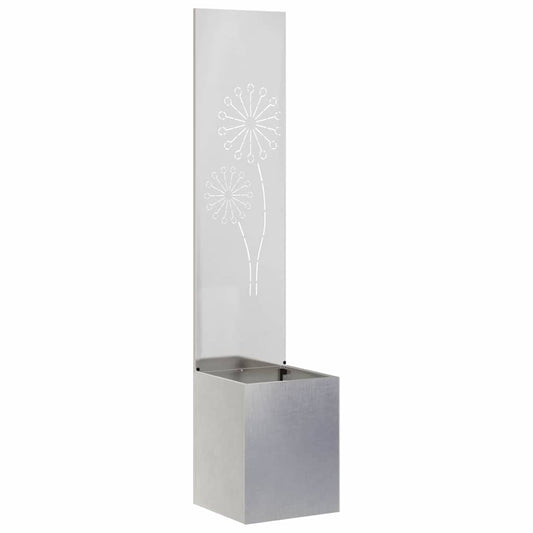 Garden Privacy Screen Sliver 32 x 32 x 150 cm Stainless steel