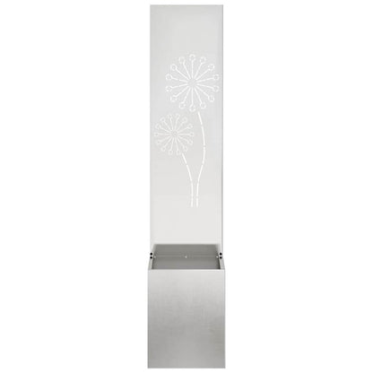 Garden Privacy Screen Sliver 32 x 150 cm Stainless steel