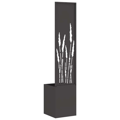 Garden Privacy Screen Black 32 x 32 x 150 cm Cold-rolled steel