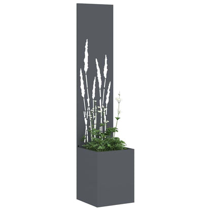 Garden Privacy Screen Anthracite 32 x 150 cm Cold-rolled steel