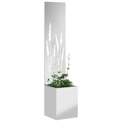 Garden Privacy Screen Silver 32 x 150 cm Galvanised steel