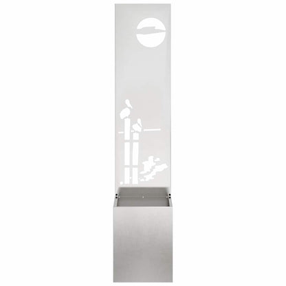Garden Privacy Screen Sliver 32 x 150 cm Stainless steel