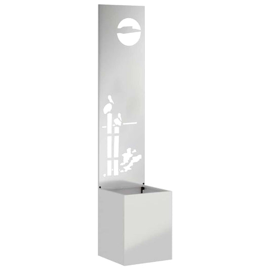 Garden Privacy Screen Silver 32 x 32 x 150 cm Galvanised steel