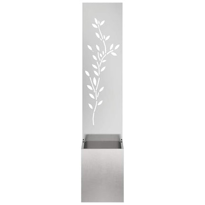 Garden Privacy Screen Sliver 32 x 32 x 150 cm Stainless steel
