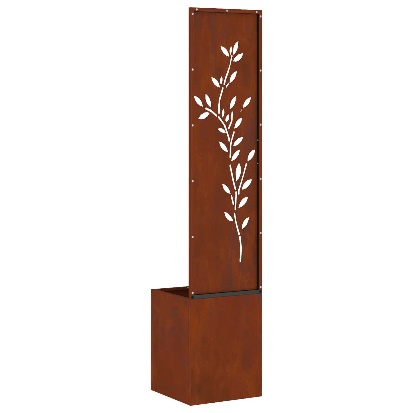 Garden Privacy Screen Rusty 32 x 32 x 150 cm Weathering steel