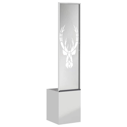 Garden Privacy Screen Silver 32 x 32 x 150 cm Galvanised steel