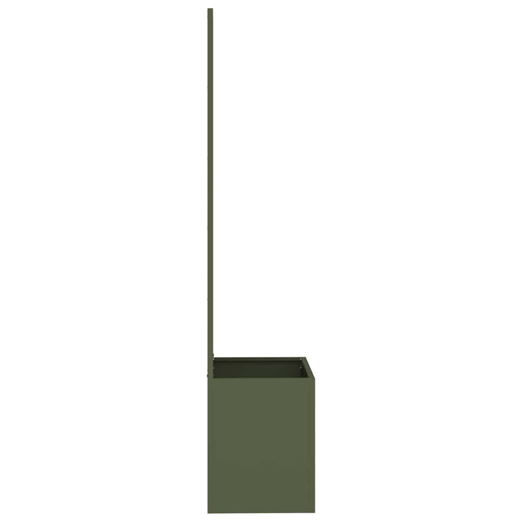 Garden Privacy Screen Olive green 50 x 140 cm Cold-rolled steel