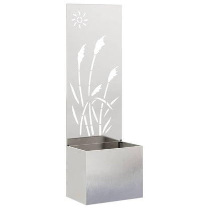 Garden Privacy Screen Sliver 50 x 150 cm Stainless steel