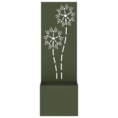 Garden Privacy Screen Olive green 50 x 140 cm Cold-rolled steel