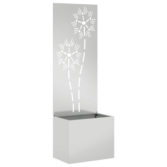 Garden Privacy Screen Silver 50 x 32 x 150 cm Galvanised steel