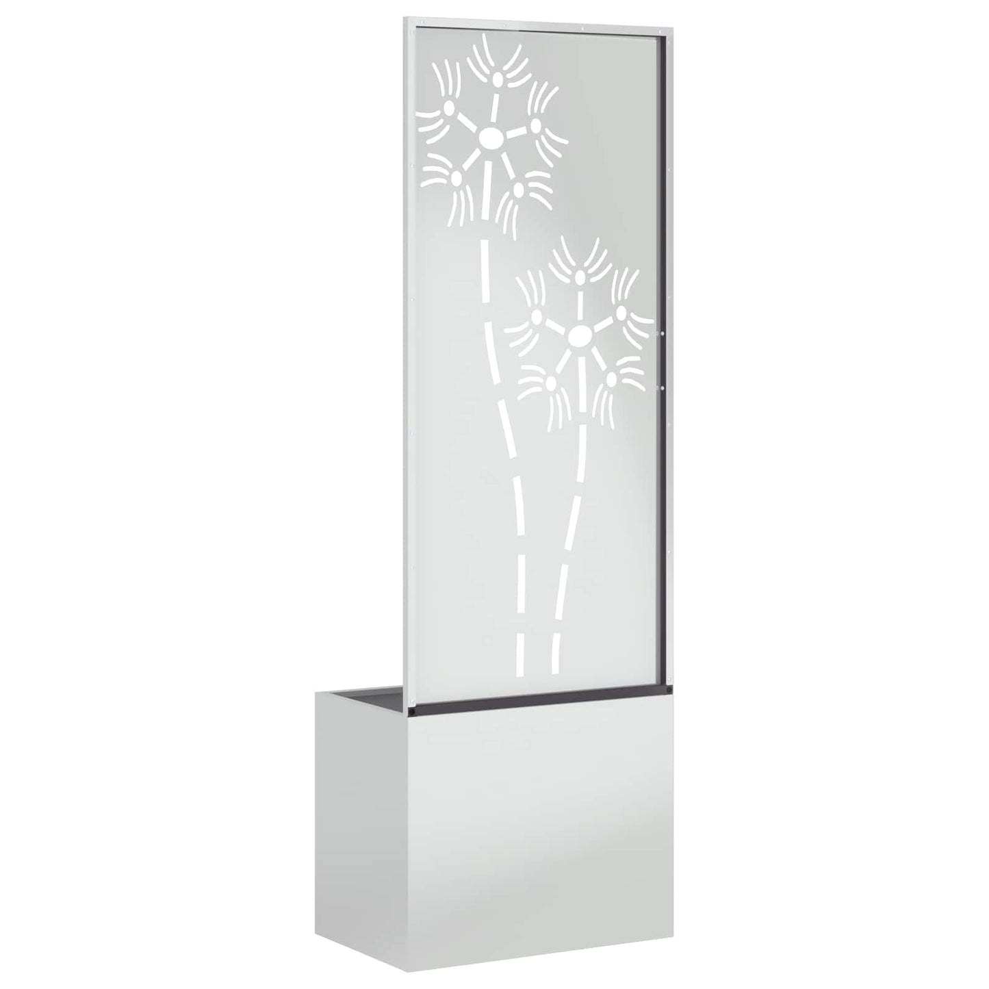 Garden Privacy Screen Silver 50 x 150 cm Galvanised steel