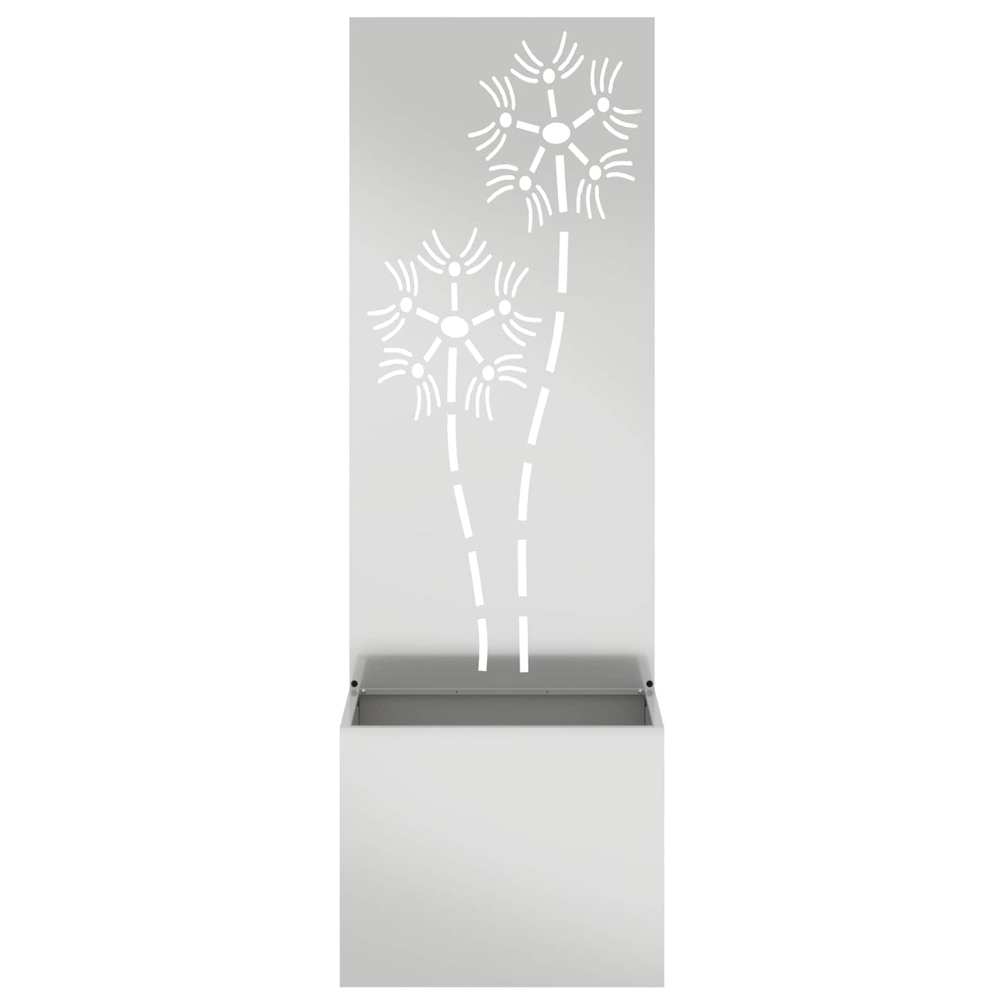 Garden Privacy Screen Silver 50 x 150 cm Galvanised steel