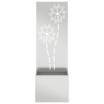 Garden Privacy Screen Silver 50 x 150 cm Galvanised steel