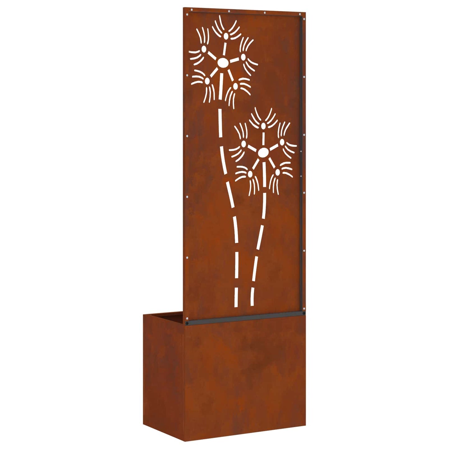 Garden Privacy Screen Rusty 50 x 32 x 150 cm Weathering steel