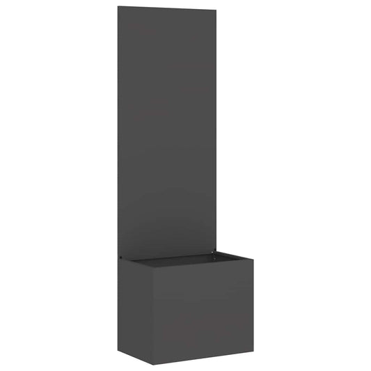 Garden Privacy Screen Black 50 x 32 x 150 cm Cold-rolled steel