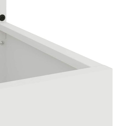Garden Privacy Screen White 50 x 32 x 150 cm Cold-rolled steel