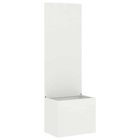Garden Privacy Screen White 50 x 32 x 150 cm Cold-rolled steel