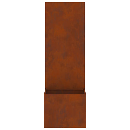Garden Privacy Screen Rusty 50 x 32 x 150 cm Weathering steel