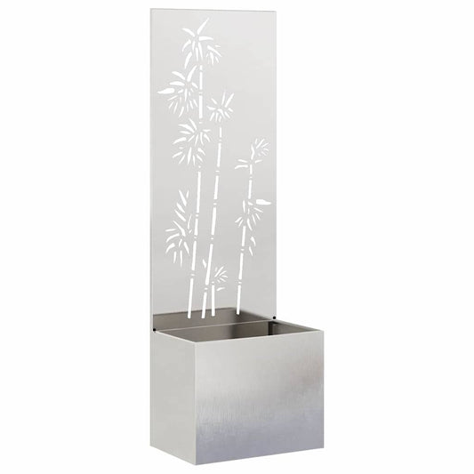 Garden Privacy Screen Sliver 50 x 32 x 150 cm Stainless steel