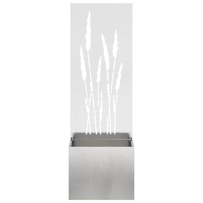 Garden Privacy Screen Sliver 50 x 150 cm Stainless steel