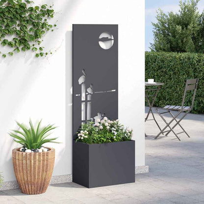 Garden Privacy Screen Anthracite 50 x 150 cm Cold-rolled steel