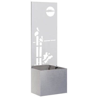 Garden Privacy Screen Sliver 50 x 150 cm Stainless steel