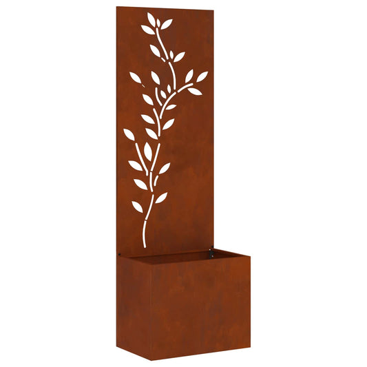 Garden Privacy Screen Rusty 50 x 32 x 150 cm Weathering steel