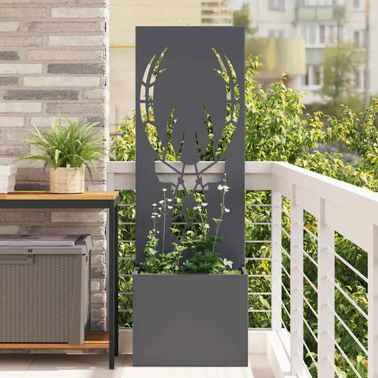 Garden Privacy Screen Animal Print Anthracite 50 x 32 x 150 cm