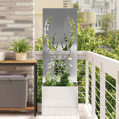 Garden Privacy Screen Sliver 50 x 150 cm Stainless steel