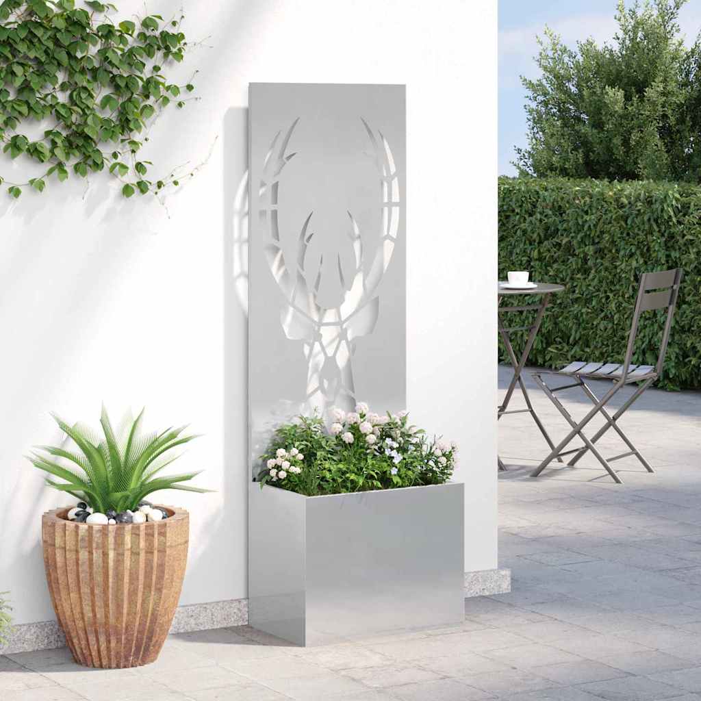 Garden Privacy Screen Sliver 50 x 150 cm Stainless steel
