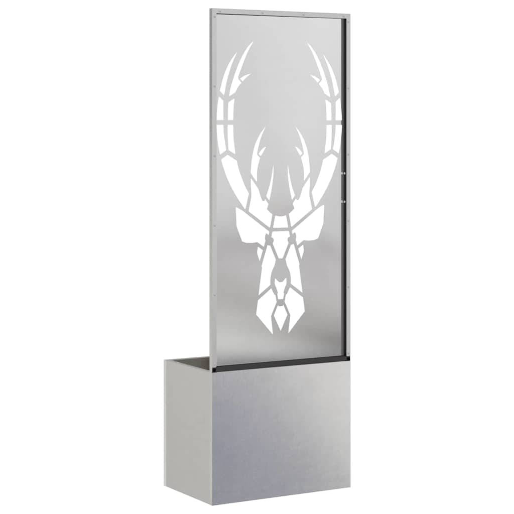Garden Privacy Screen Sliver 50 x 150 cm Stainless steel