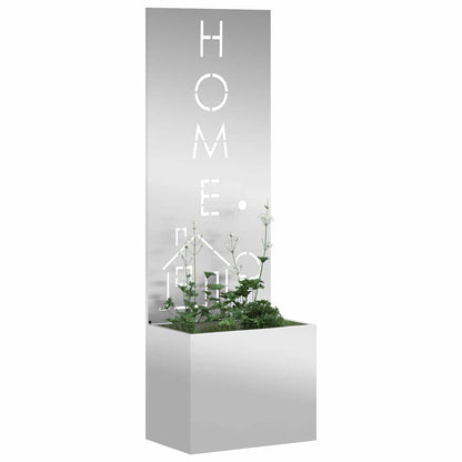 Garden Privacy Screen Silver 50 x 150 cm Galvanised steel