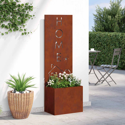 Garden Privacy Screen Rusty 50 x 150 cm Weathering steel