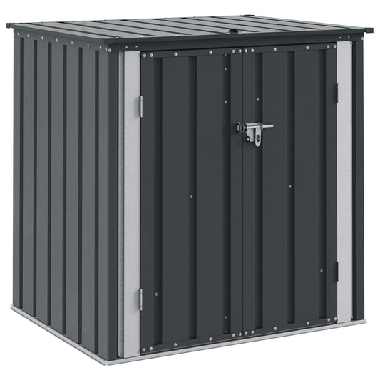Garden Storage Box Black 101.5 x 82 x 100 cm Steel