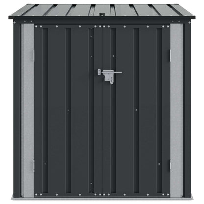 Garden Storage Box Black 101.5 x 107 x 100 cm Steel